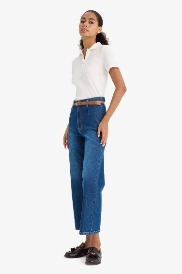 Culotte High Waist Ankle Length Jeans