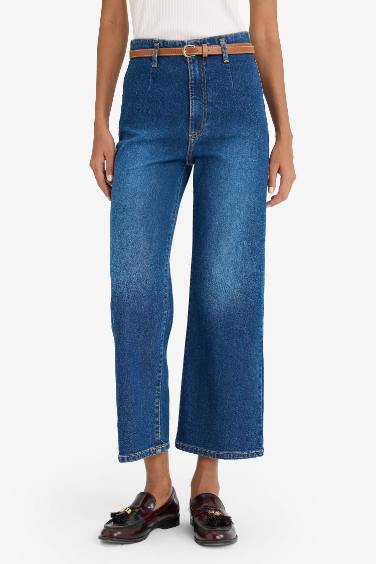 Culotte High Waist Ankle Length Jeans