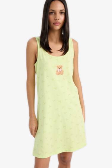 فستان نوم قصة عادية برقبة مستديرة من Fall in Love