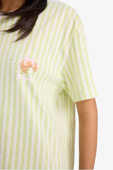 Fall in Love فستان نوم قصة عادية بياخة مستديرة من