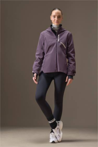 Водонепроницаемая куртка Defactofit Slim Fit с капюшоном и флисовой подкладкой