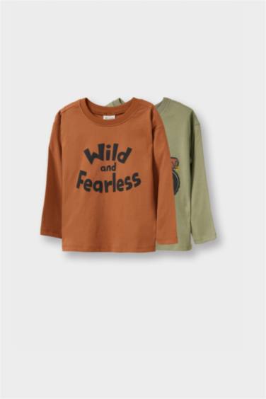 Boy Baby Printed 2 Piece Long Sleeve T-Shirt