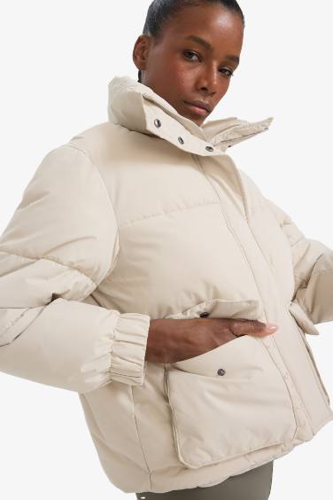 DeFactoFit Oversize Fit Waterproof Windproof Zippered Puffer Jacket