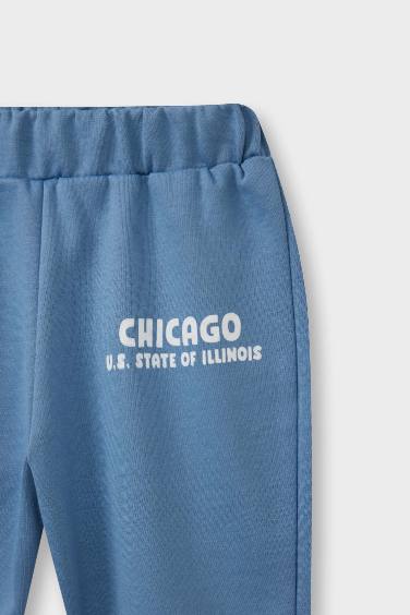 Baby Boy Elastic Waist Printed Sweatpants