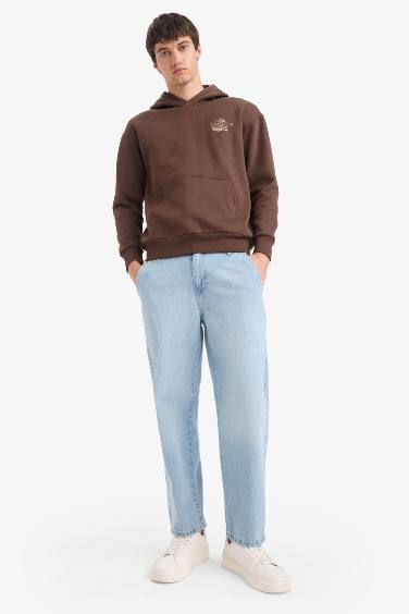 Looney Tunes Boxy Fit Hooded Printed Sweatshirt