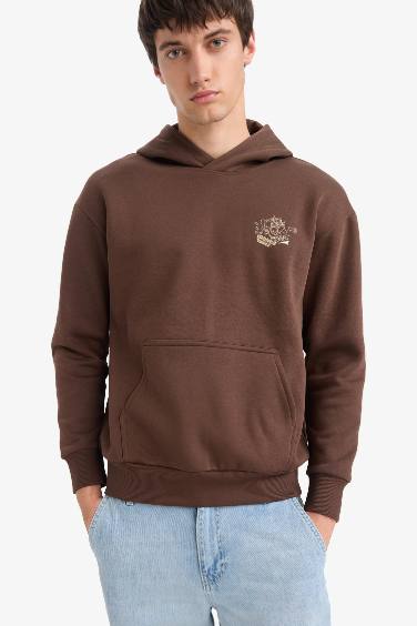 Looney Tunes Boxy Fit Hooded Printed Sweatshirt