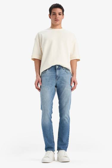 Pedro Slim Fit Dar Kalıp Normal Bel Dar Paça Jean Pantolon