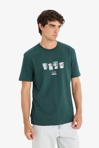 Cotton Star Wars-Mandalorian Regular Fit T-Shirt