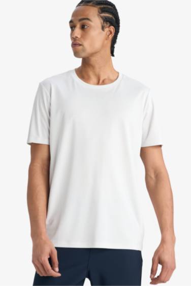 Slim Fit Crew Neck Printed Sports T-Shirt