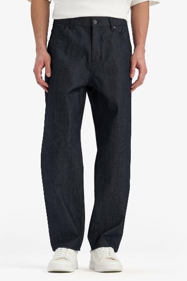 بنطرون جينز قصة مستقيمة وايد ليج