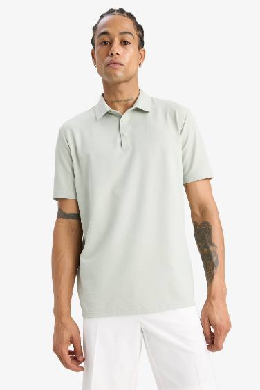 DeFactoFit Standart Fit Polo Yaka Sporcu Kısa Kollu Tişört