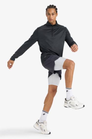 DeFactoFit Slim Fit Dar Kesim Sporcu İçi Taytlı Kısa Paça Şort