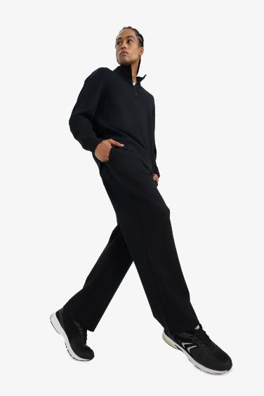 سروال وايد ليج وايد ليج بجيب