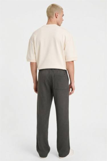 بنطرون وايد ليج برجل واسع بجيب