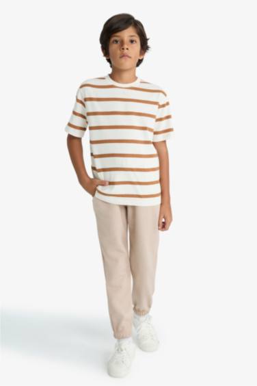 بنطلون سويت بانتس جوجر اولادي قصة عادية بخصر مطاطي