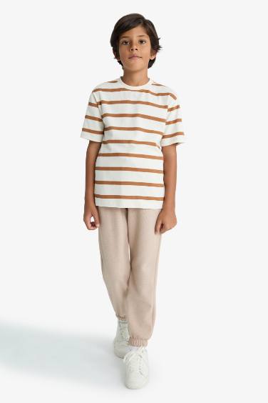 بنطلون سويت بانتس جوجر اولادي قصة عادية بخصر مطاطي