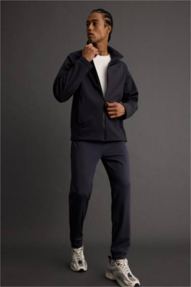 DeFactoFit Waterproof Slim Fit Zippered Softshell Rain Jacket