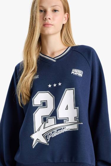 Толстовка Coool Oversize с широким кроем, принтом и из плотной ткани