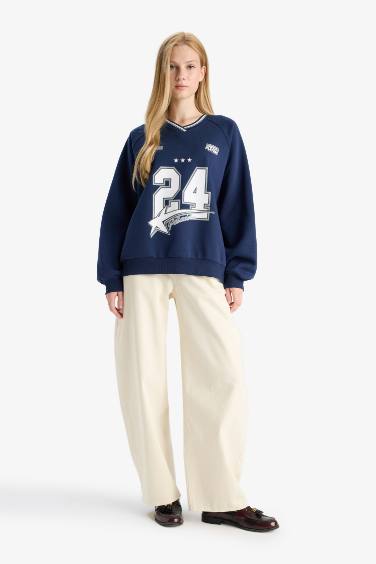 Толстовка Coool Oversize с широким кроем, принтом и из плотной ткани