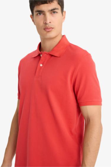 Regular Fit Polo Collar Pique Polo T-Shirt