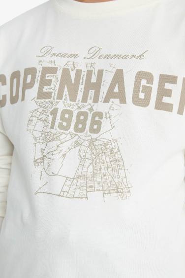 Boy Crew Neck Printed Long Sleeve T-Shirt