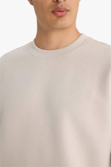 Relax Fit Bisiklet Yaka Sweatshirt