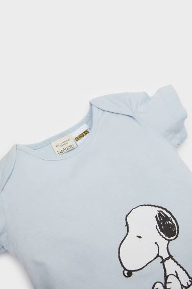 Baby Boy Newborn Snoopy Cotton Short Sleeve Jumpsuit