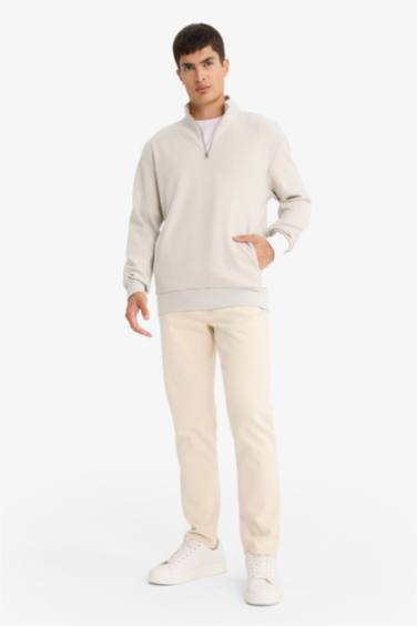 Свитшот с наполовину молнией Regular Fit