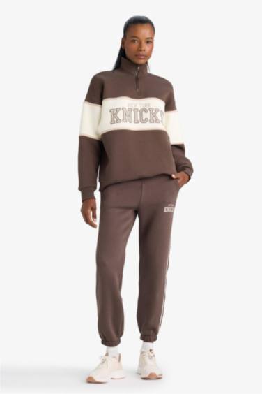 DeFactoFit NBA New York Knicks Oversize Fit Sports Sweatshirt