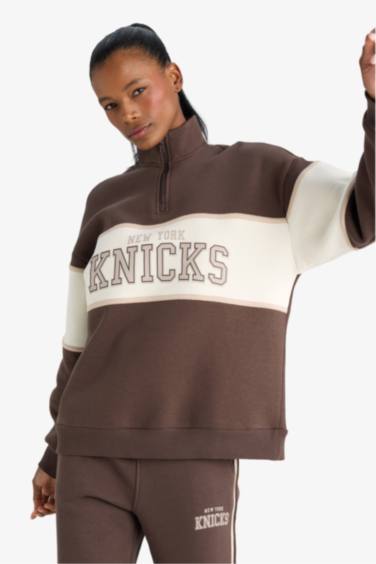 DeFactoFit NBA New York Knicks Oversize Fit Sports Sweatshirt
