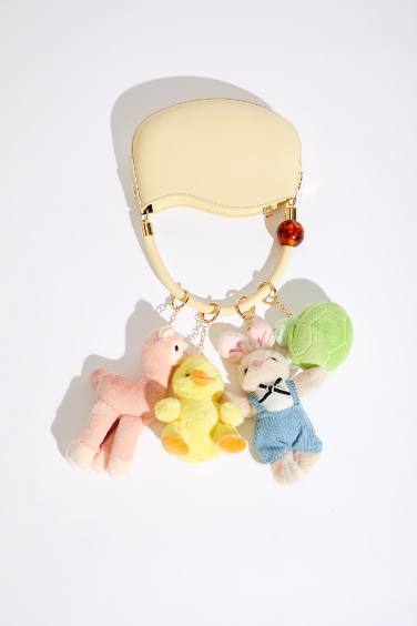 Kadın Pembe Lama Charm Anahtarlık