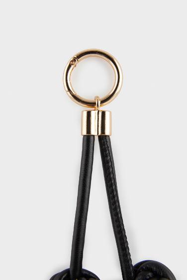 Woman Heel Rope Charm Keychain