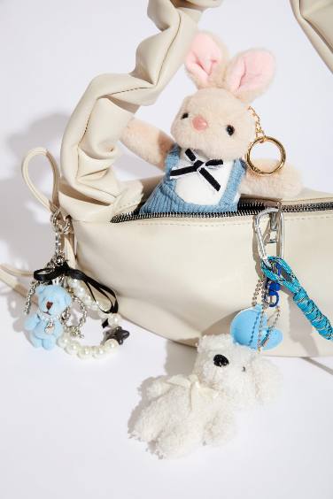 Женский Брелок Шарм с Мишкой и Жемчугом