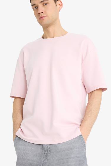 Oversize Fit Crew Neck Short Sleeve T-Shirt