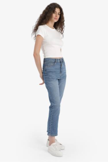 Mary Vintage Straight Fit High Waist Ankle Length Jeans