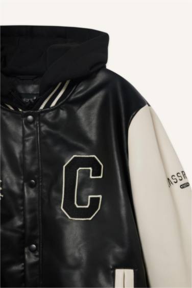 Çıtçıtlı Mont - Görsel 9