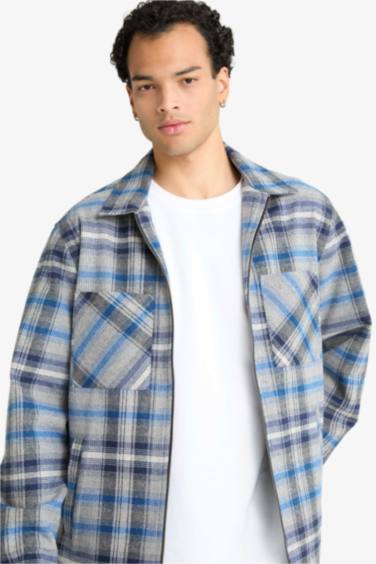 Regular Fit Flannel Long Sleeve Shirt
