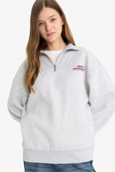 Coool үлкен пішім жартылай найзағай Свитер