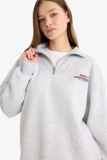 Coool үлкен пішім жартылай найзағай Свитер