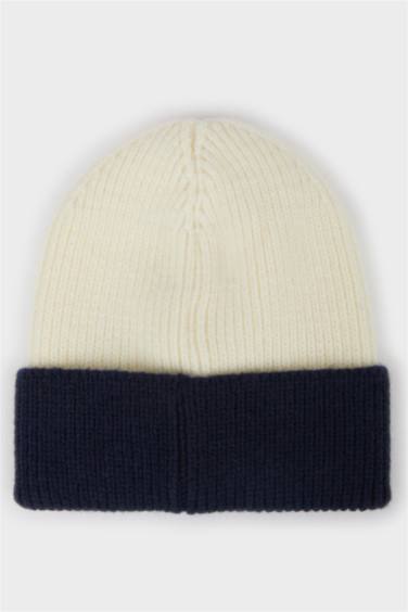 Baby Boy Color Block Knit Beanie