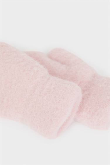 Kız Bebek İçi Suni Yünlü Penye Eldiven