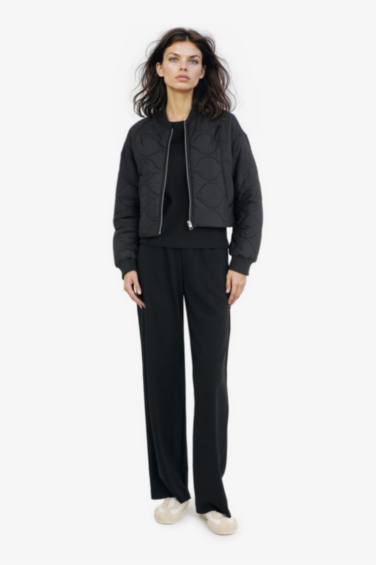 Regular Fit College Collar Waterproof Bomber Jacket