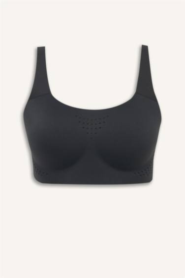 Lazer Kesim Nefes Alabilen Kumaş Ayarlanabilir Askılı Sporcu Sütyeni - Görsel 7