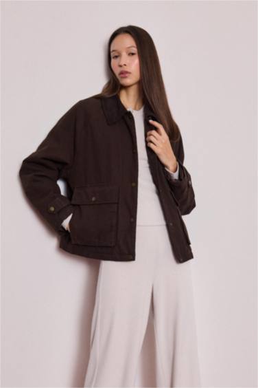 Regular Fit Polo Yaka Pamuklu Mont