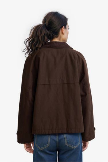 Regular Fit Polo Yaka Pamuklu Mont