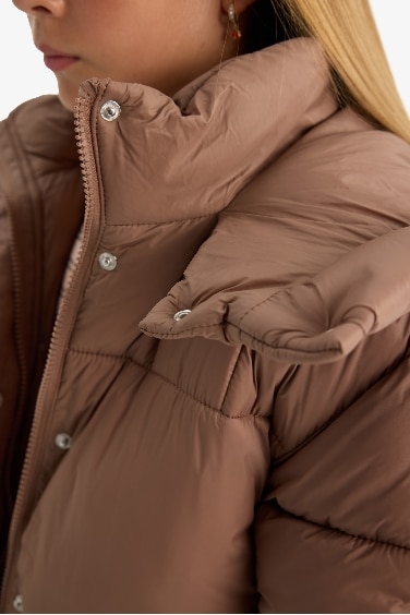 Girl Hooded Waterproof Coat