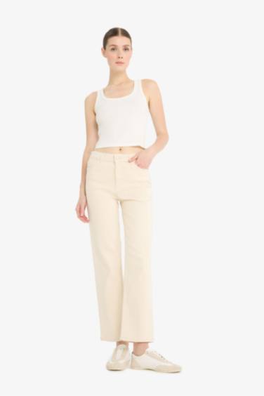 Comfort Straight High Waist Ankle Length Jeans