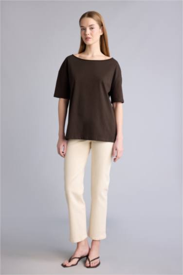 Yüksek Bel Comfort Straıght Pantolon