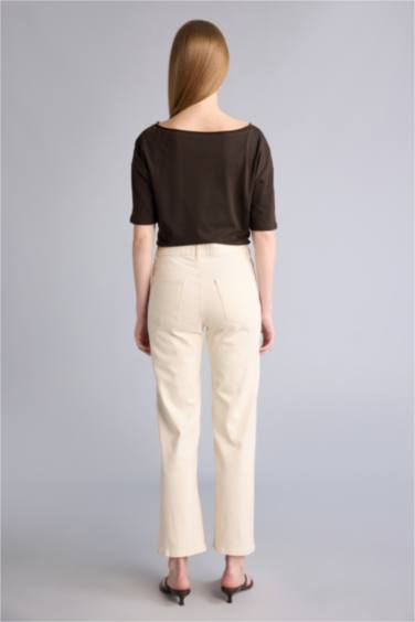 Yüksek Bel Comfort Straıght Pantolon - Görsel 5