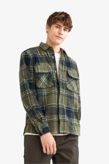 Regular Fit Fleece Long Sleeve Shirt